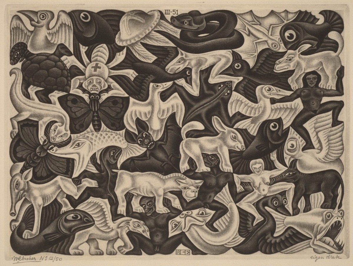 Plane Filling I by M.C. Escher