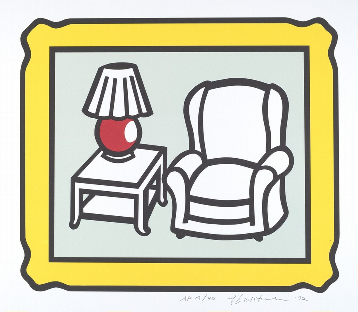 Red Lamp by Roy Lichtenstein