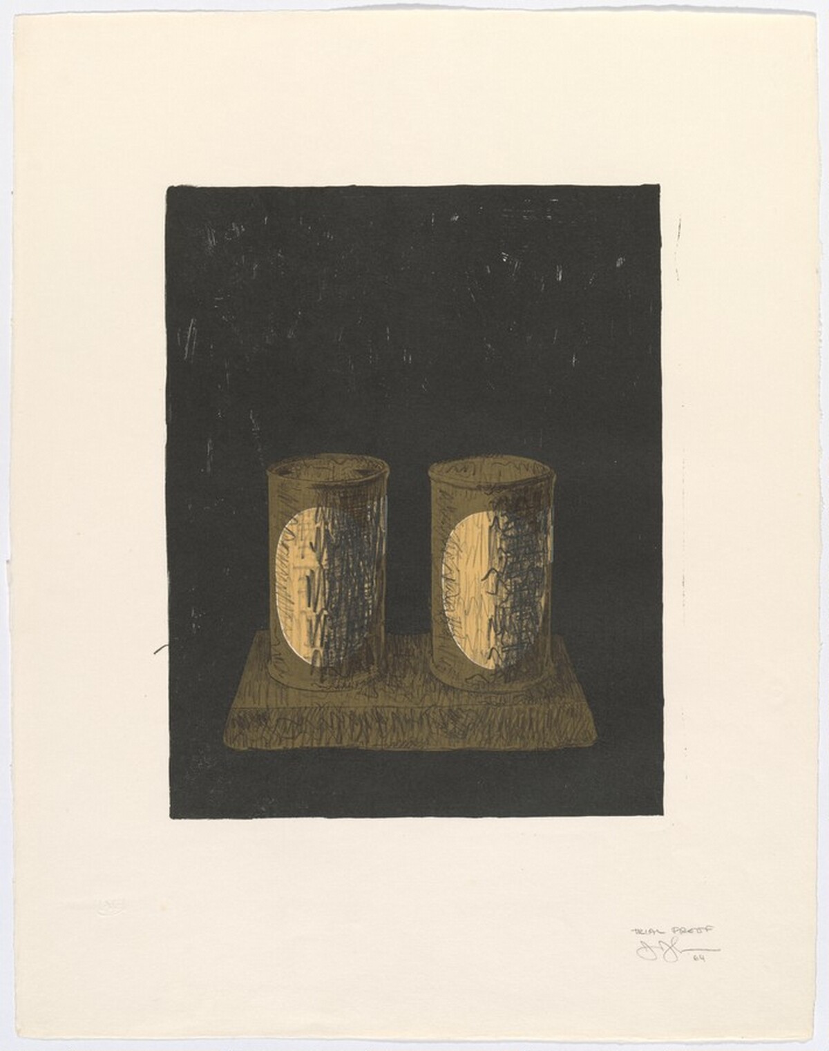 Ale Cans [trial proof] by Jasper Johns