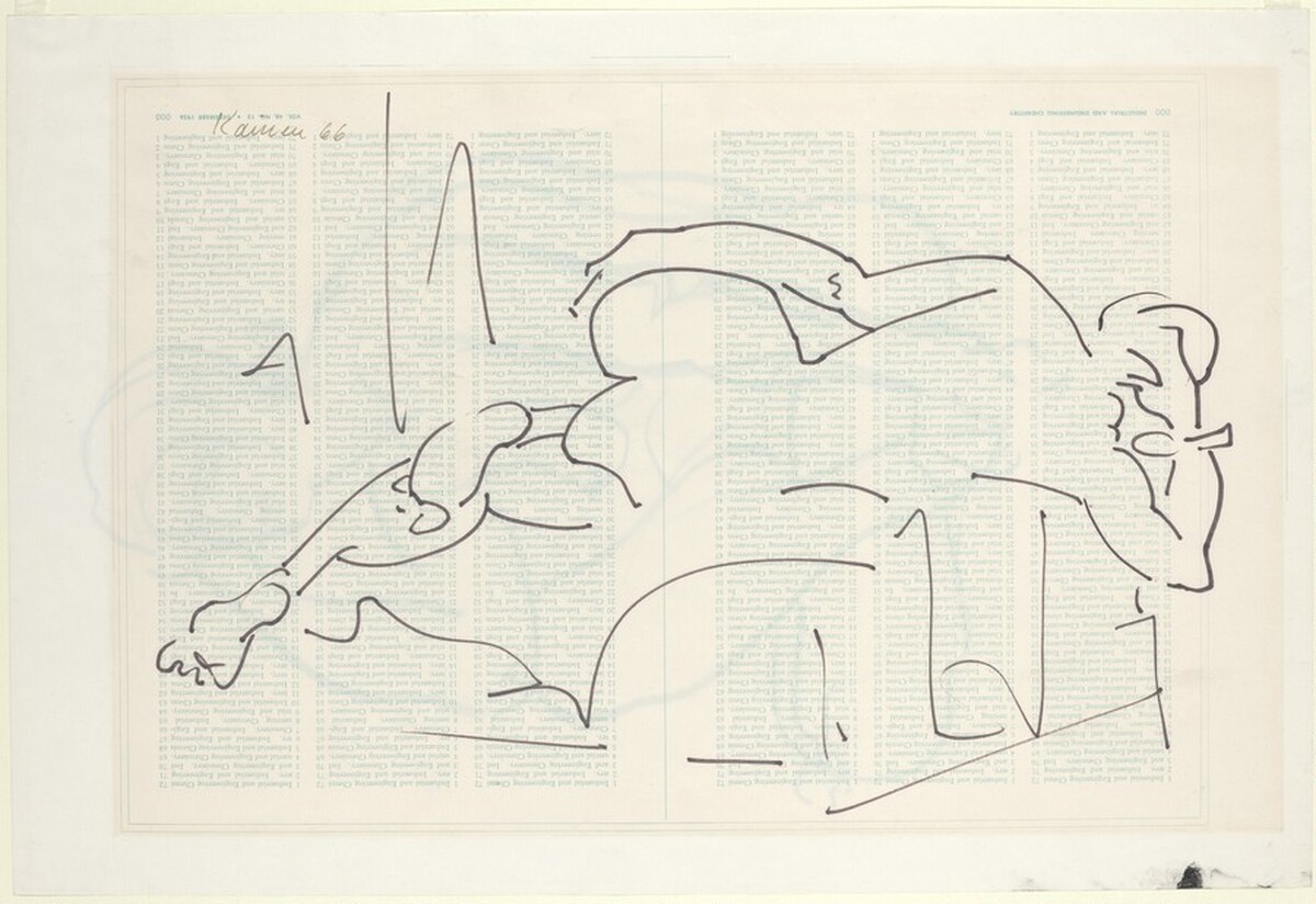 Reclining Woman (recto) by Jacob Kainen
