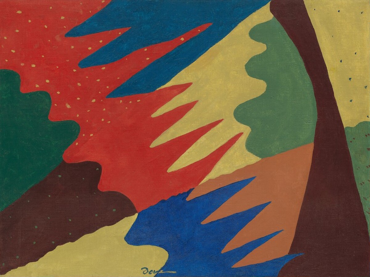 Space Divided by Line Motive by Arthur Dove