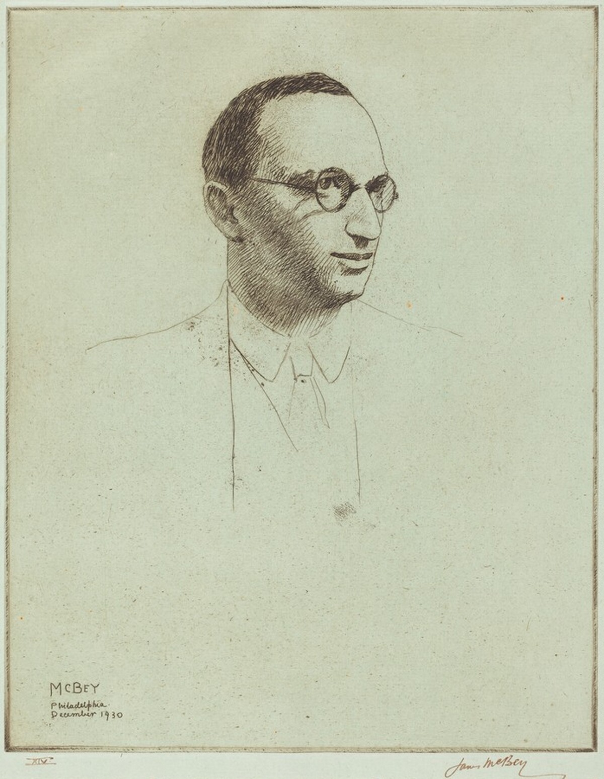 Lessing J. Rosenwald by James McBey