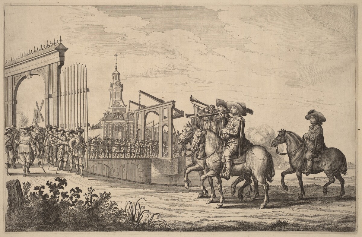 Entry of Marie de Medici into Amsterdam [plate 1 of 6] by Pieter Nolpe after Jan Martsen