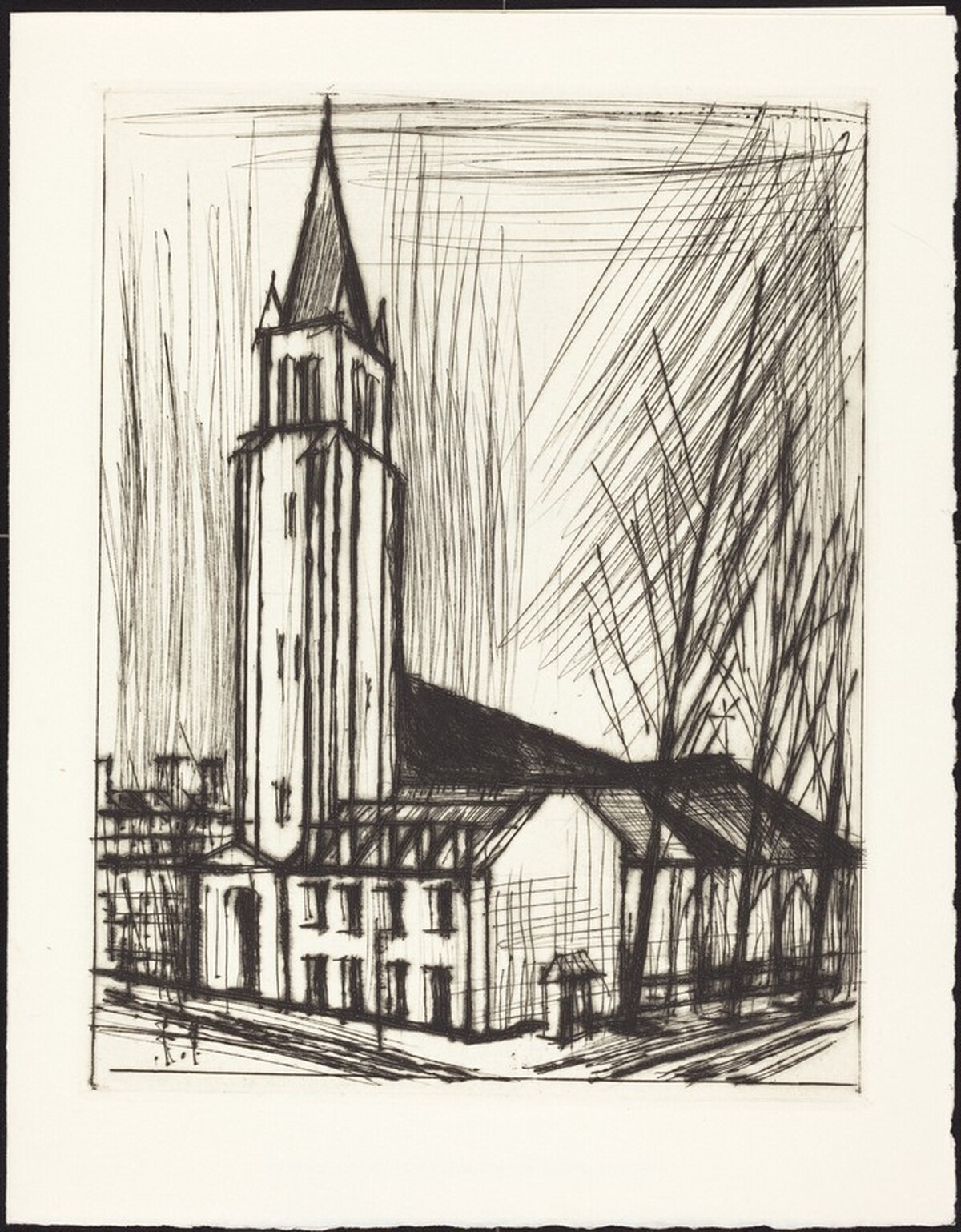 Saint-Germain-des-Prés by Bernard Buffet