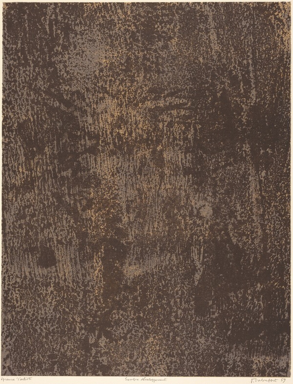 Sombre développement by Jean Dubuffet