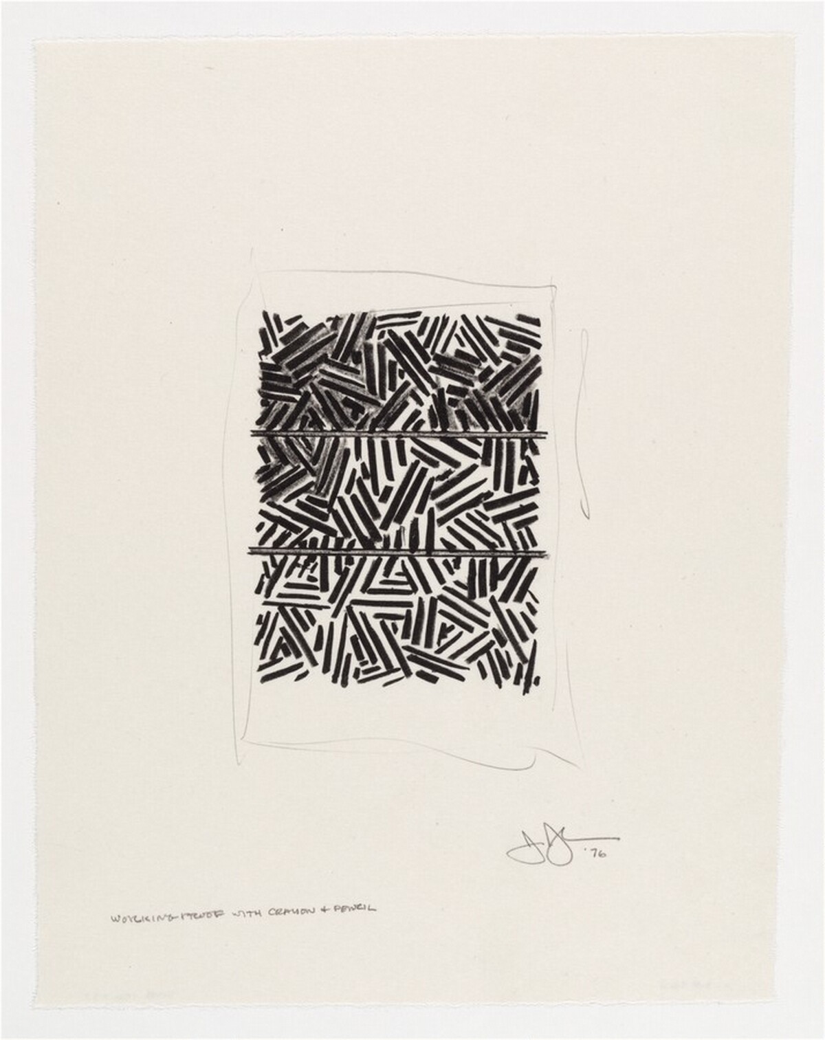 Bookplate for David Grainger Whitney [working proof] by Jasper Johns