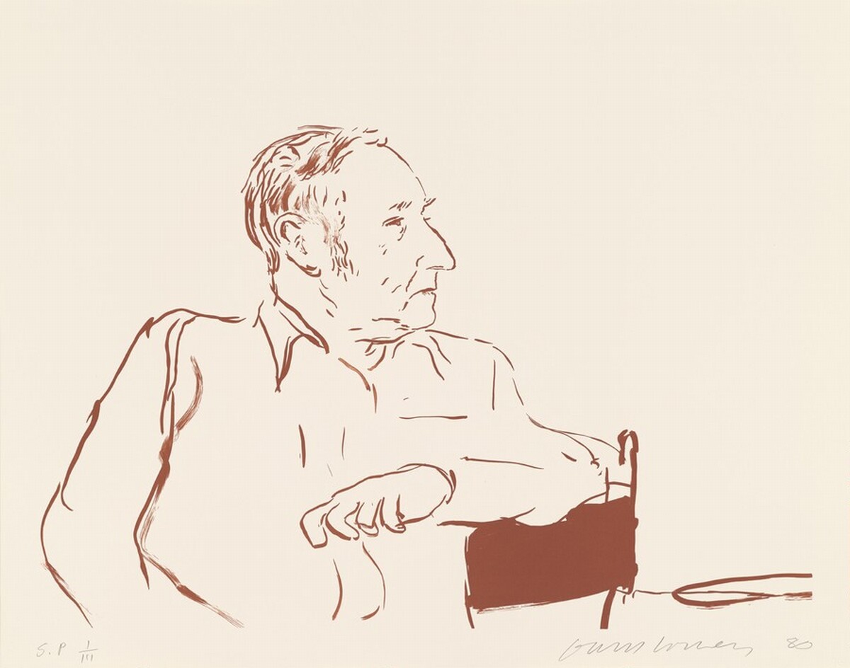 Bill Burroughs [special proof] by David Hockney