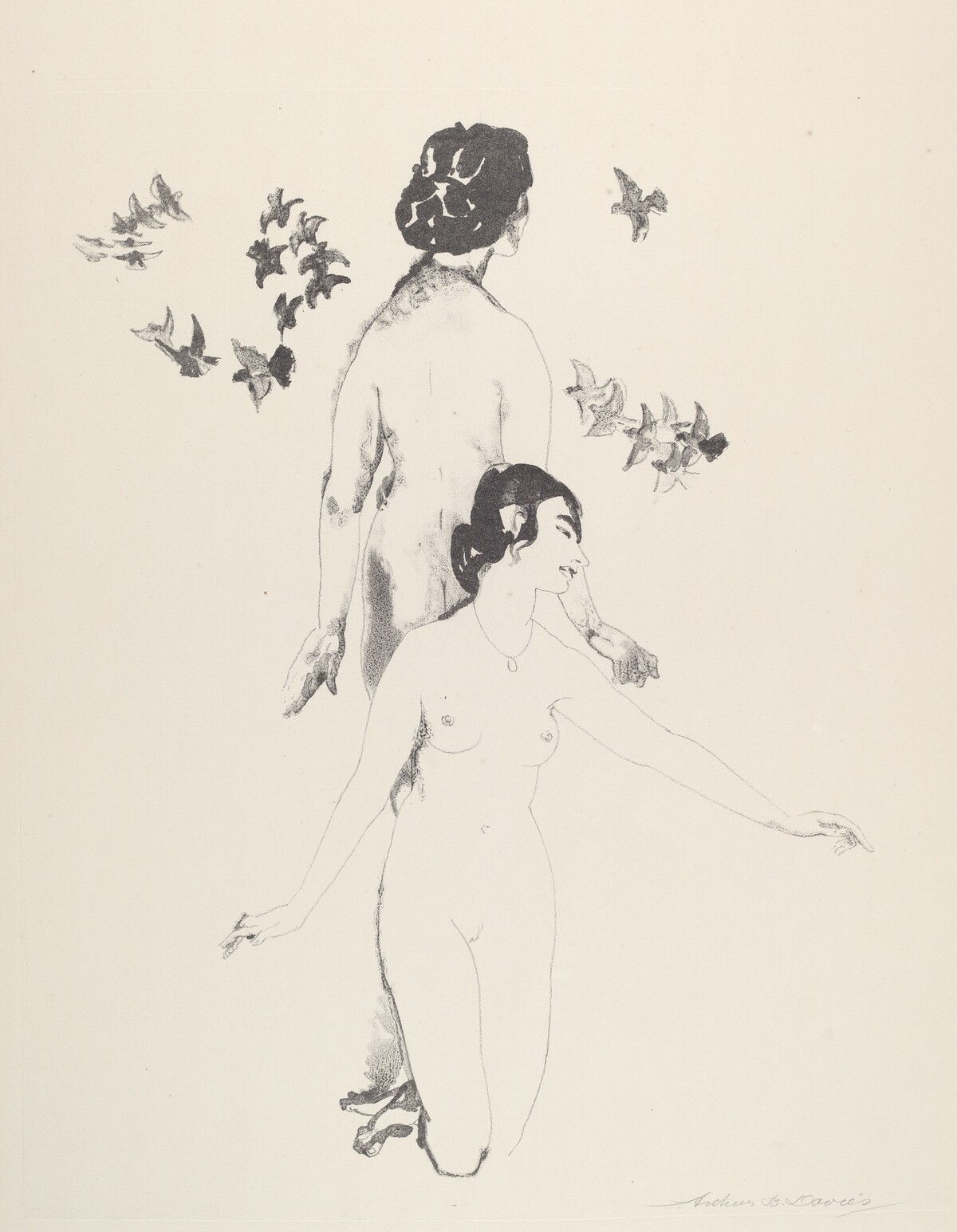 Circling Doves by Arthur B. Davies