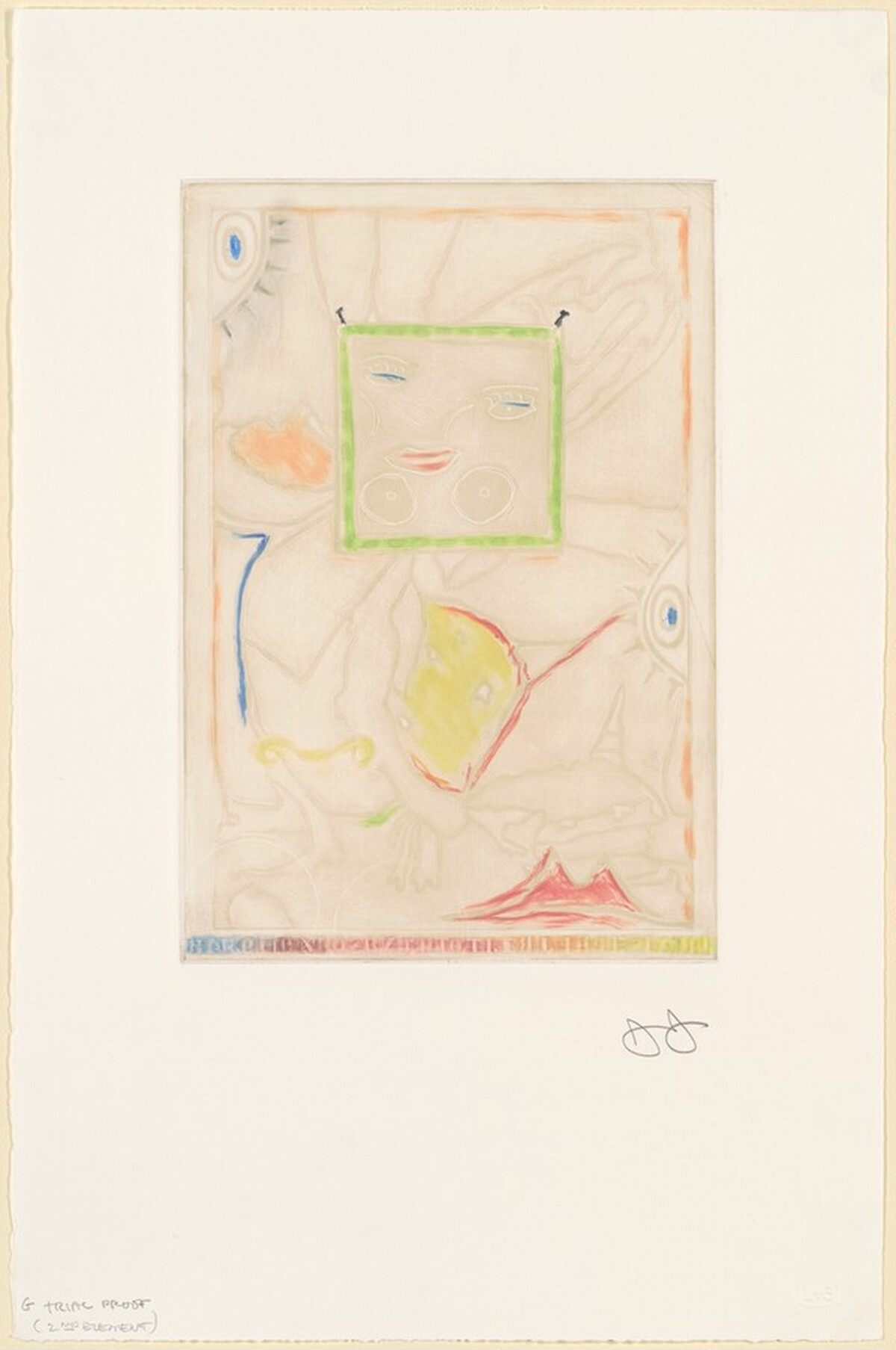 Untitled [trial proof G] by Jasper Johns