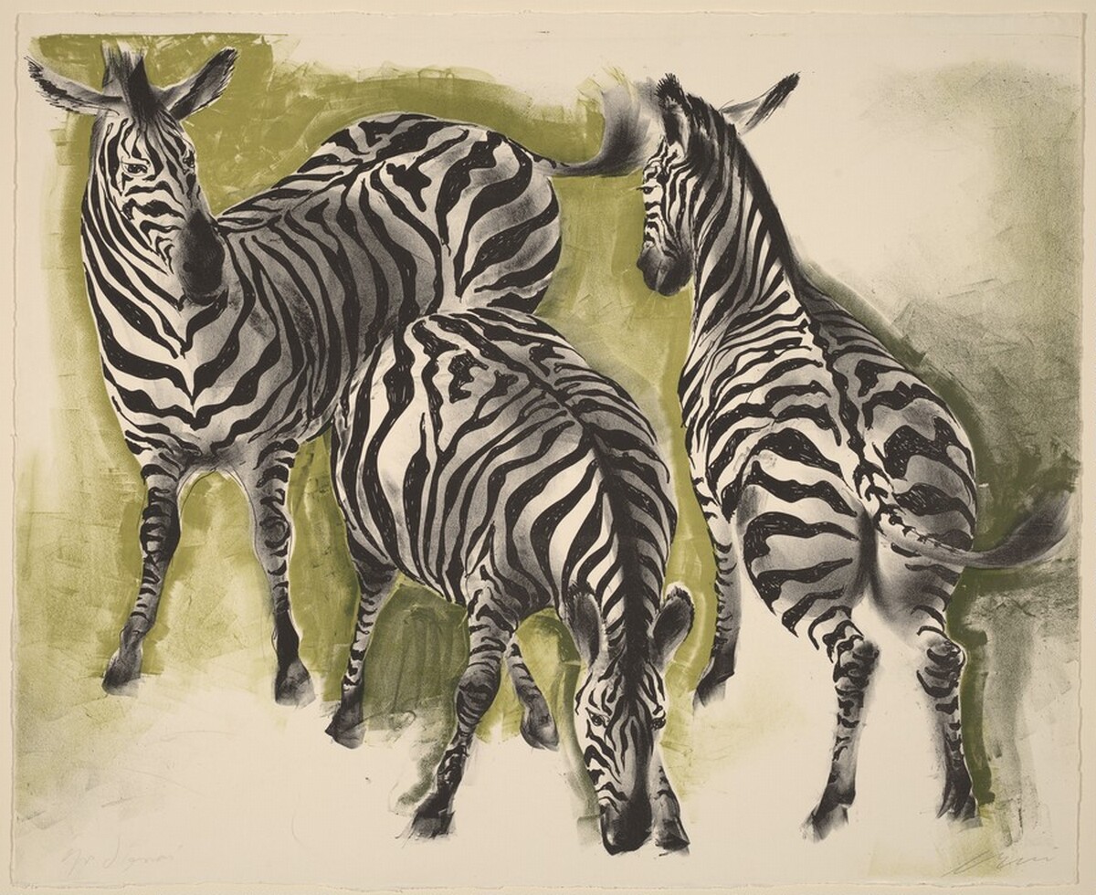Zebras by Hans Erni