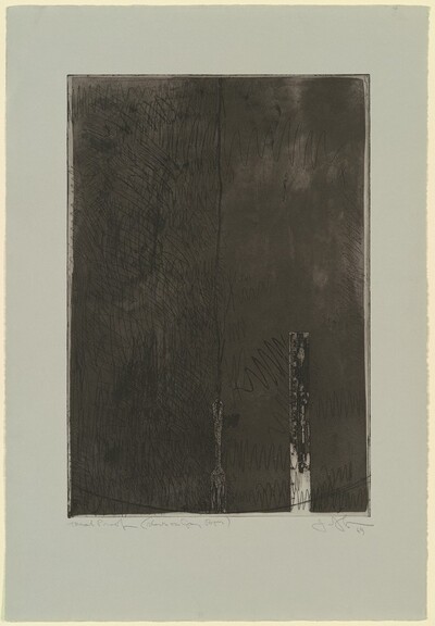 Untitled, Second State (Ruler and Fork) [trial proof]