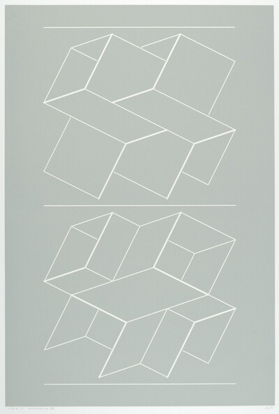 WEG I from White Embossings on Gray [artist's proof]