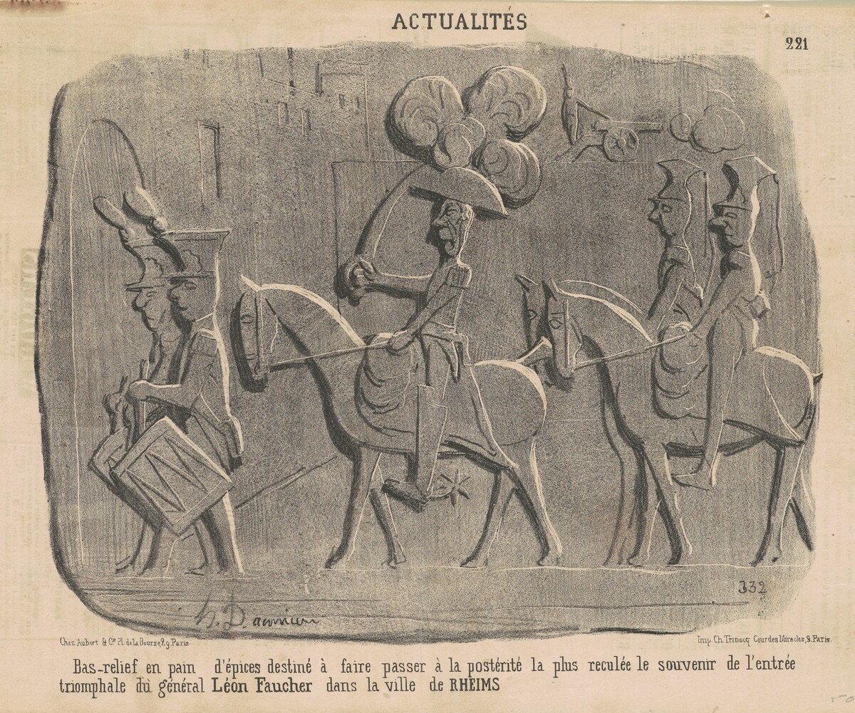 Bas-relief en pain d'épices ... by Honoré Daumier