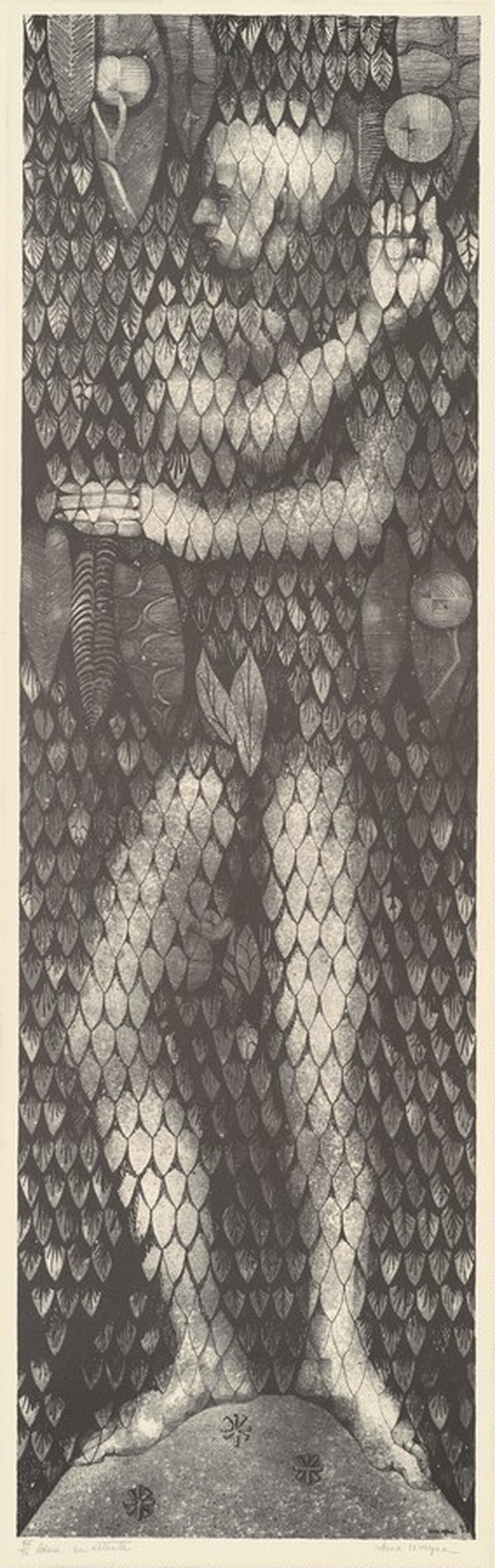 Adam Waiting [right half] by June Wayne