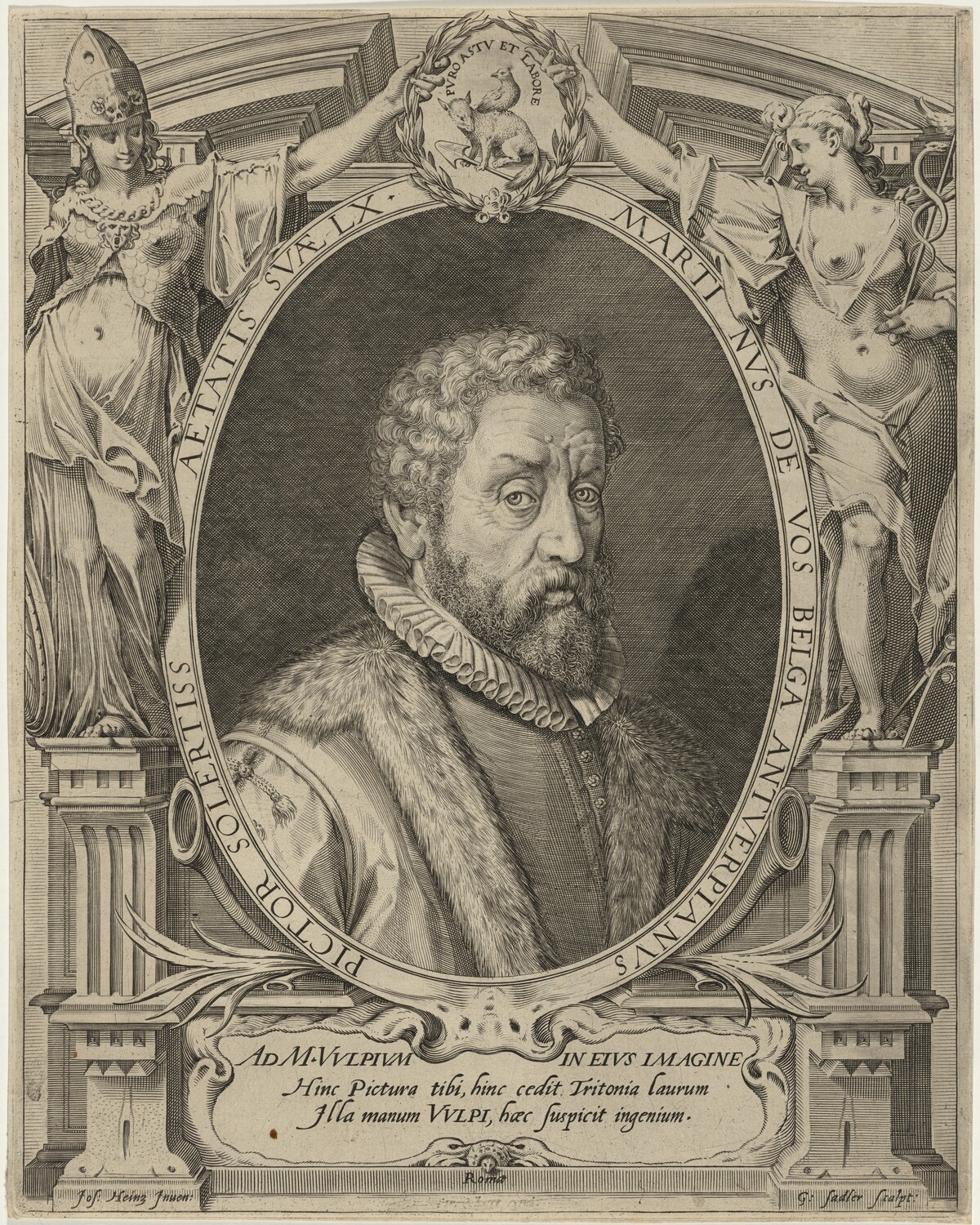 Martin de Vos by Aegidius Sadeler II after Joseph Heintz the Elder