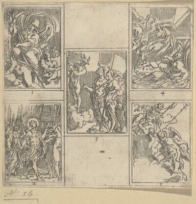 The Obsequies of Agostino Carracci: Second Plate