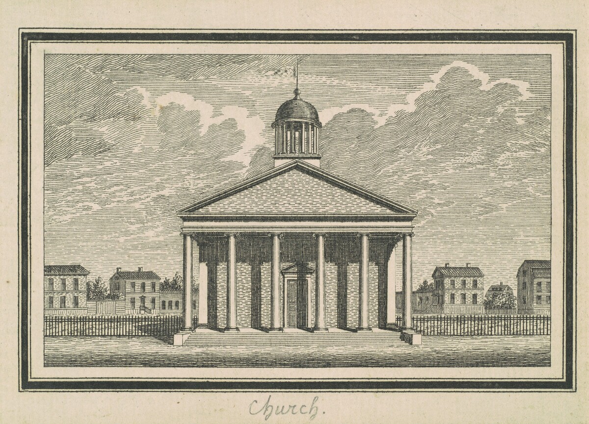 Esperanza, Church by Charles B. J. Févret de Saint-Mémin