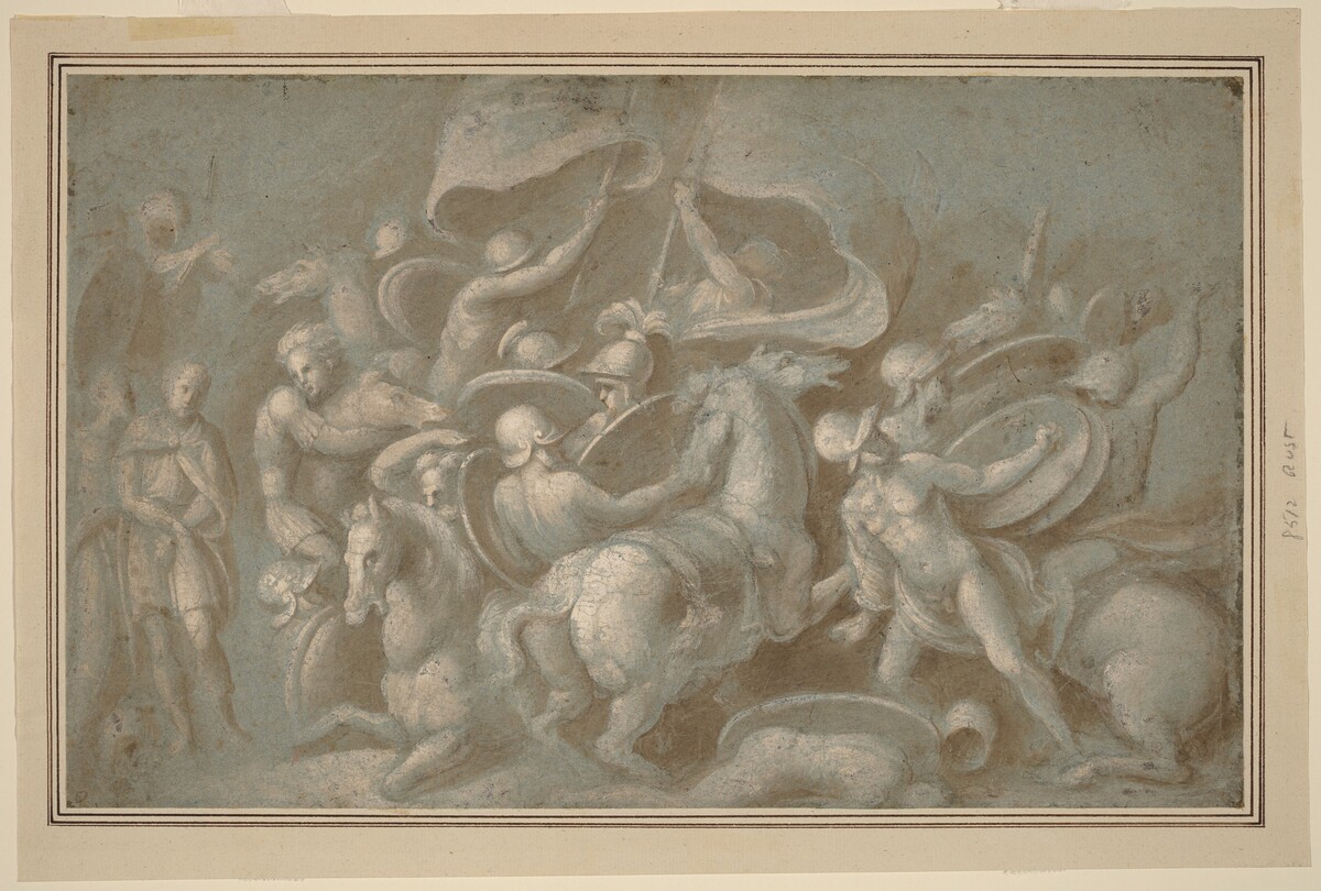 Battle Scene by Biagio Pupini