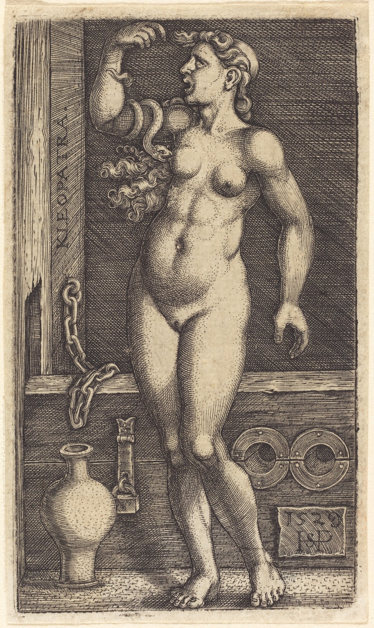 Cleopatra Standing by Sebald Beham