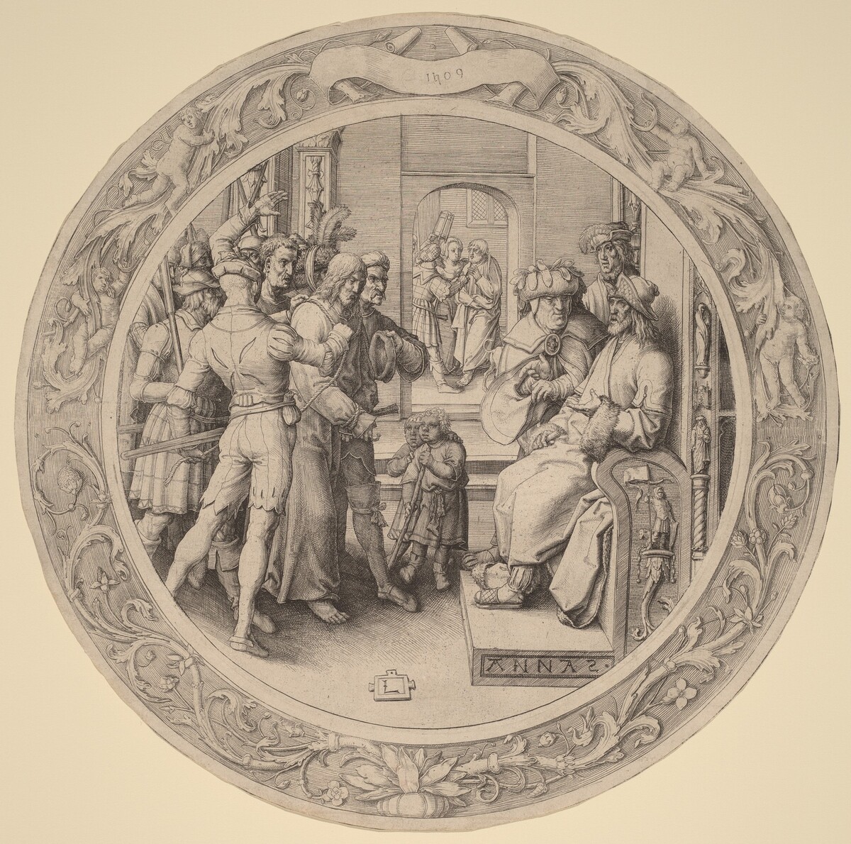 Christ before Annas by Lucas van Leyden