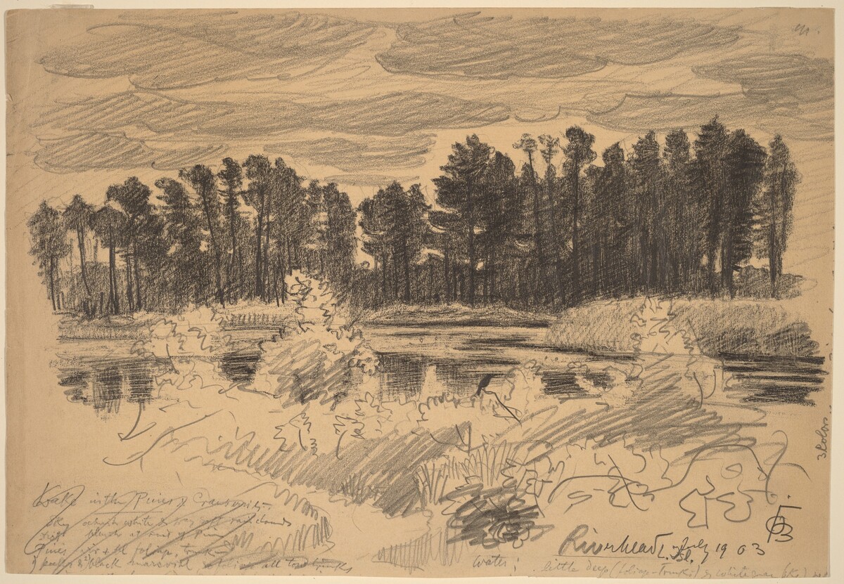Riverhead, Long Island by Oscar F. Bluemner