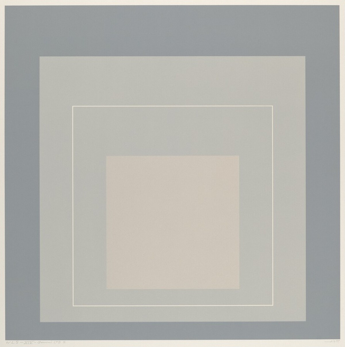 WLS XIV from White Line Squares (Series II) by Josef Albers