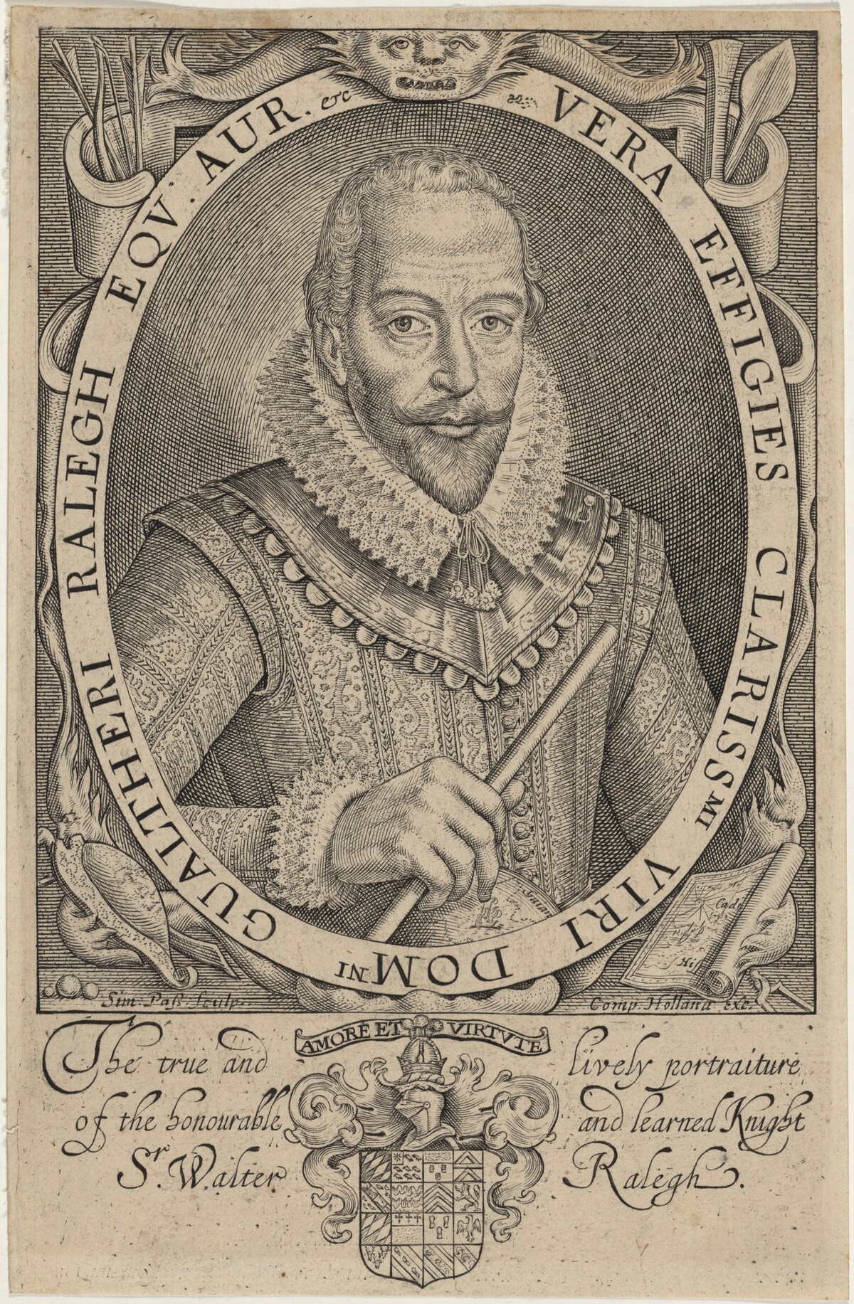 Sir Walter Raleigh by Simon de Passe
