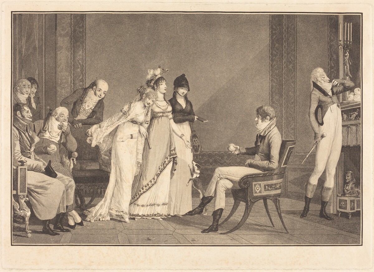 L'Orange, ou le moderne Jugement de Paris by Philibert-Louis Debucourt