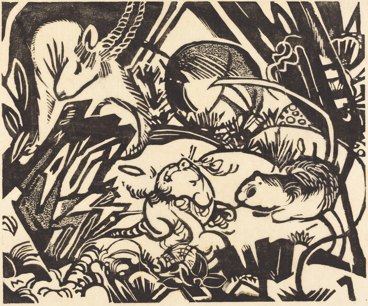 Animal Legend (Tierlegende) by Franz Marc