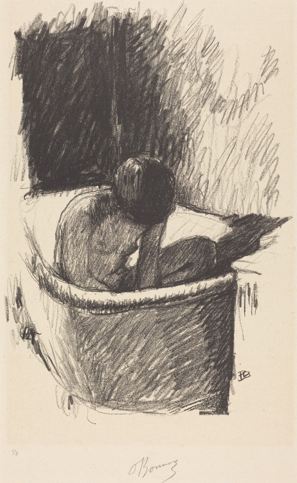 The Bath (Le Bain, première planche) by Pierre Bonnard