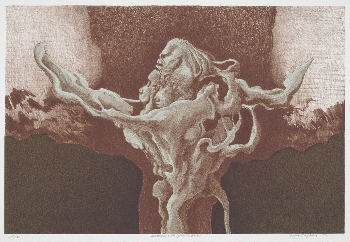 Madonna with Upraised Horns by Wayne Simpkins