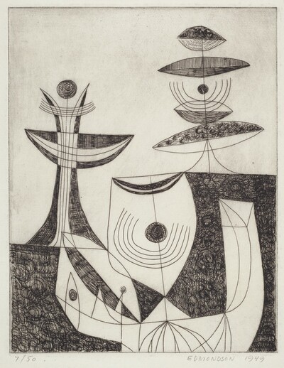 Untitled (Black and white abstraction)