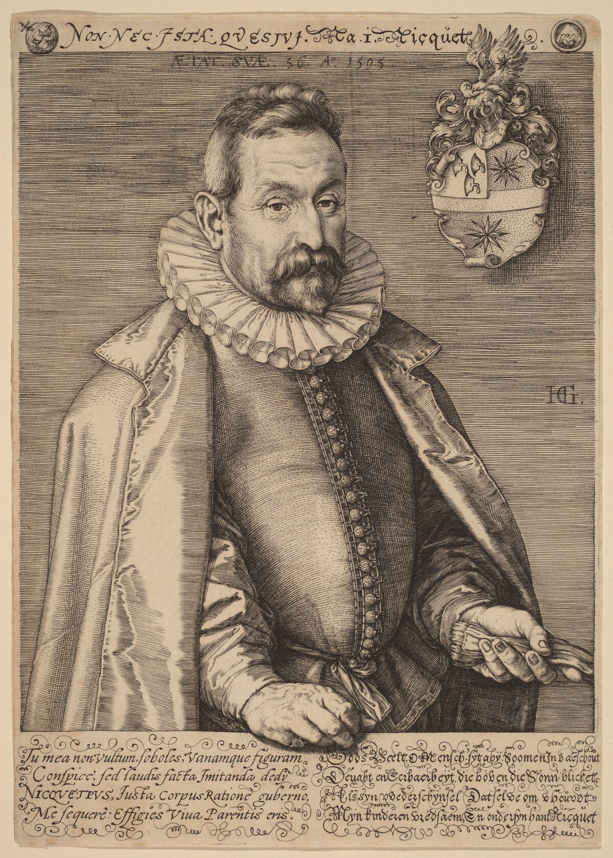 Jan Nicquet by Hendrik Goltzius