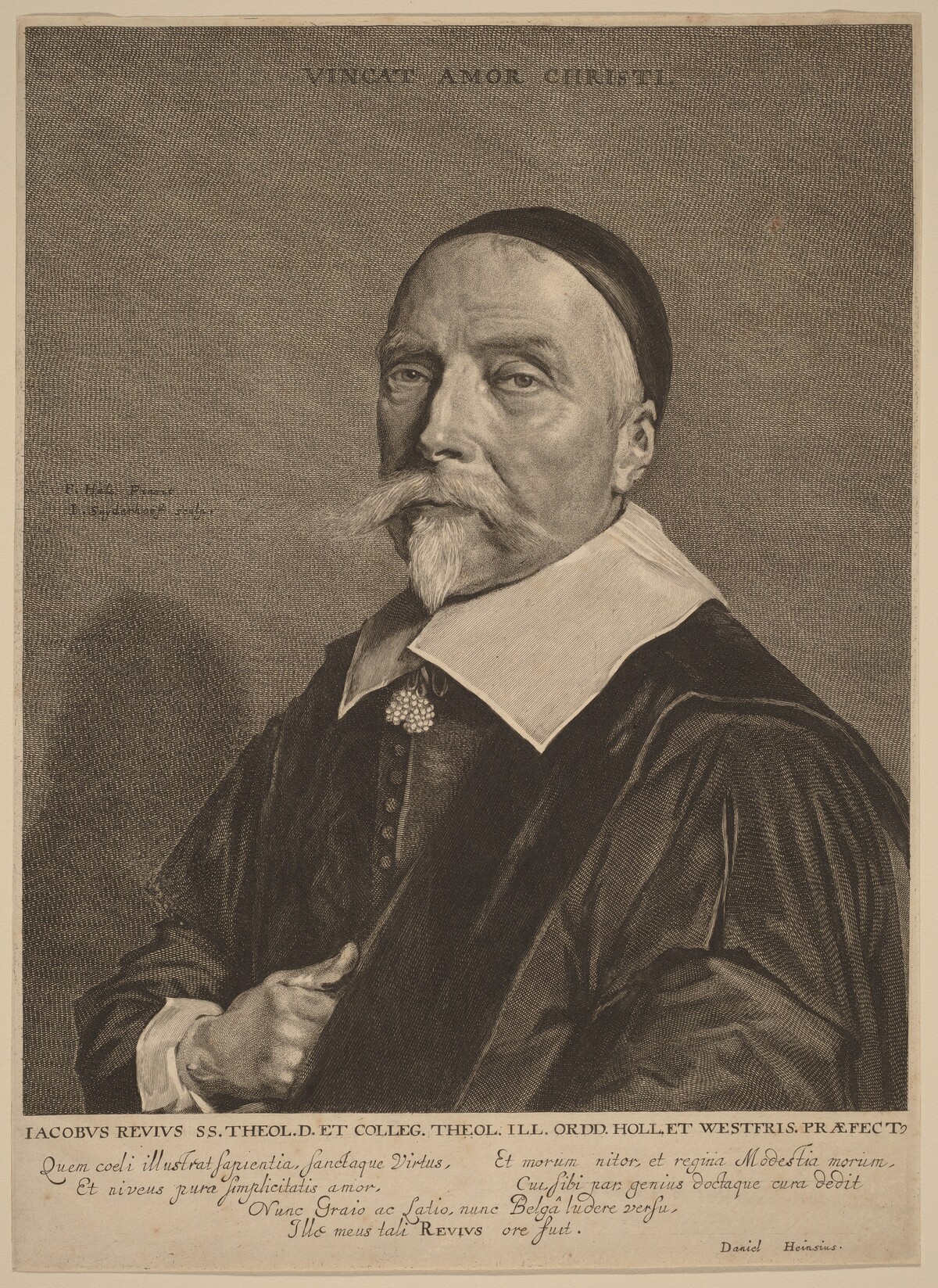 Jacob Revius by Jonas Suyderhoff after Frans Hals