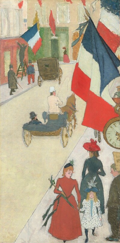 Paris, Rue de Parme on Bastille Day