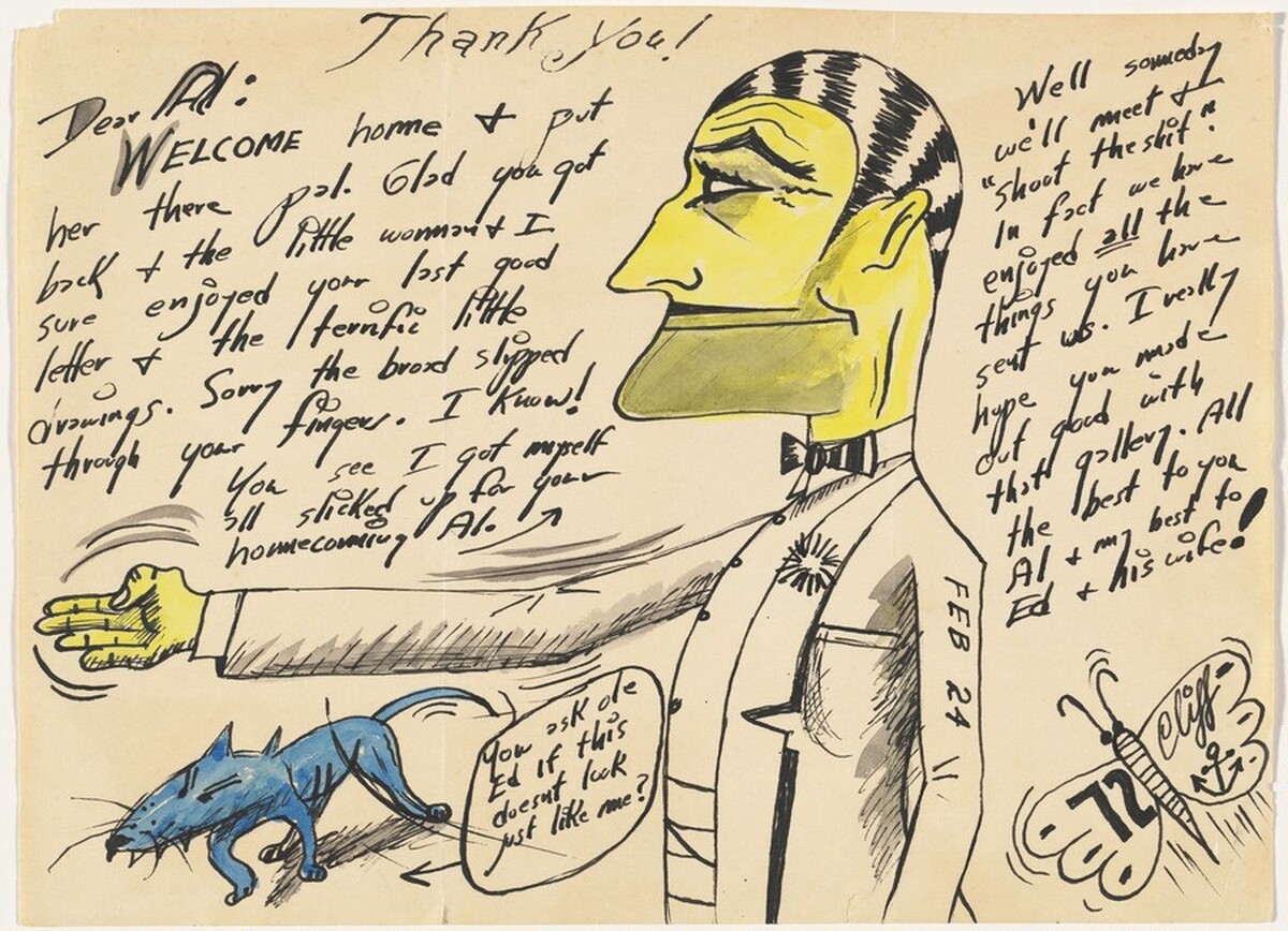 Al Shean c/o Ed Ruscha [letter] by H.C. Westermann