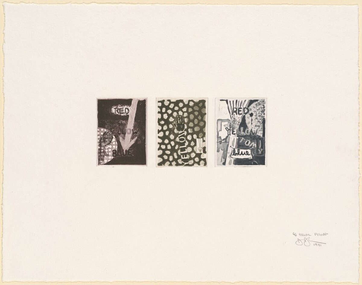 Untitled [trial proof 6] by Jasper Johns