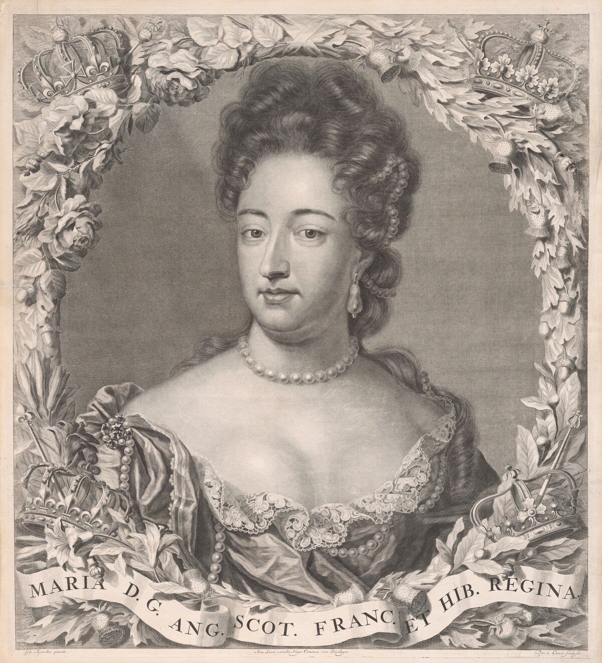 Queen Mary II by Pieter Stevens van Gunst, after Jan Hendrik Brandon