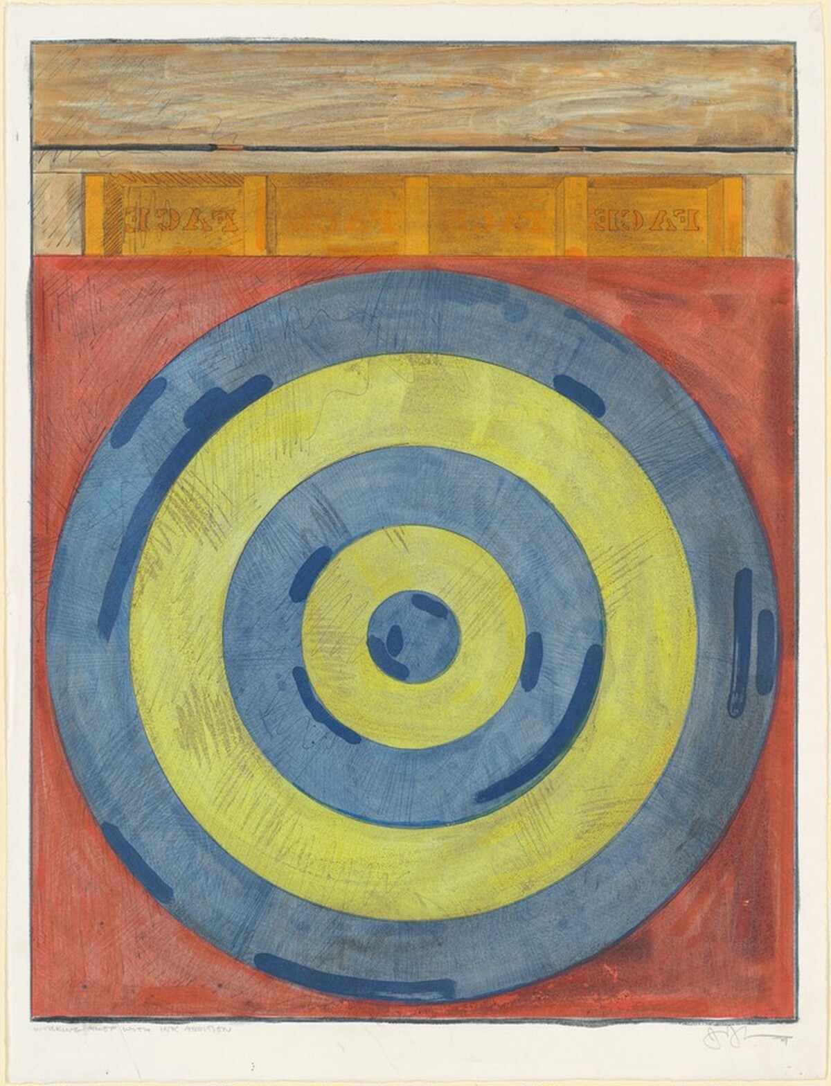 Target with Four Faces [working proof] by Jasper Johns