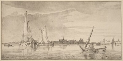 River with Town
