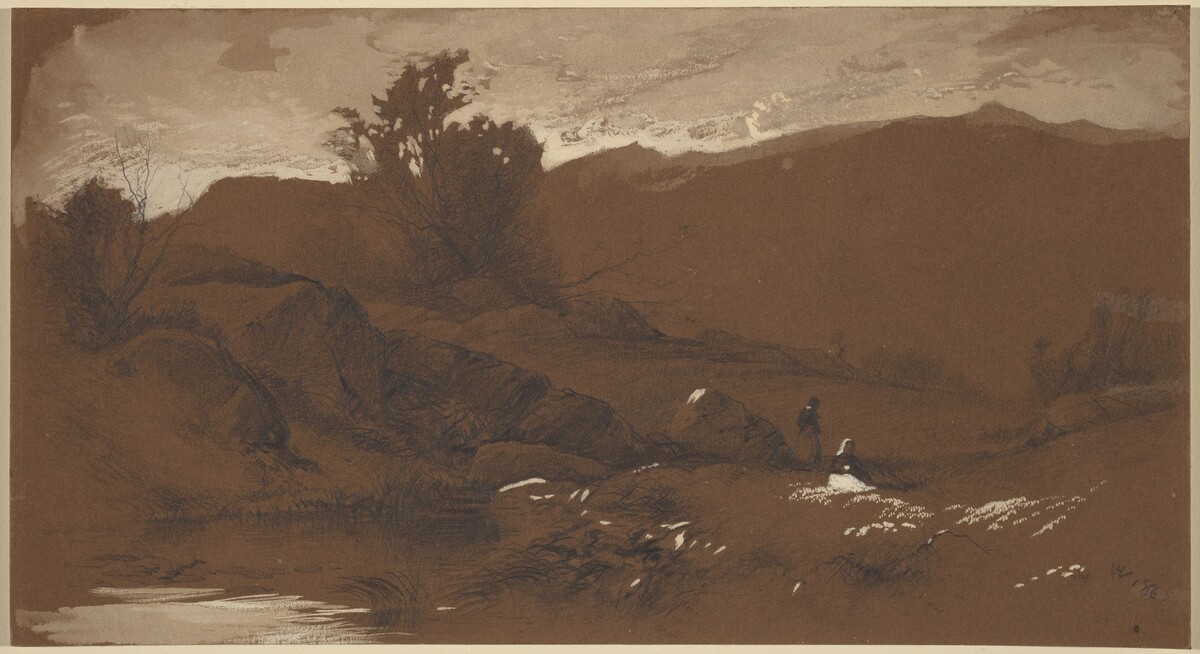 Figures in a Landscape by William Hart