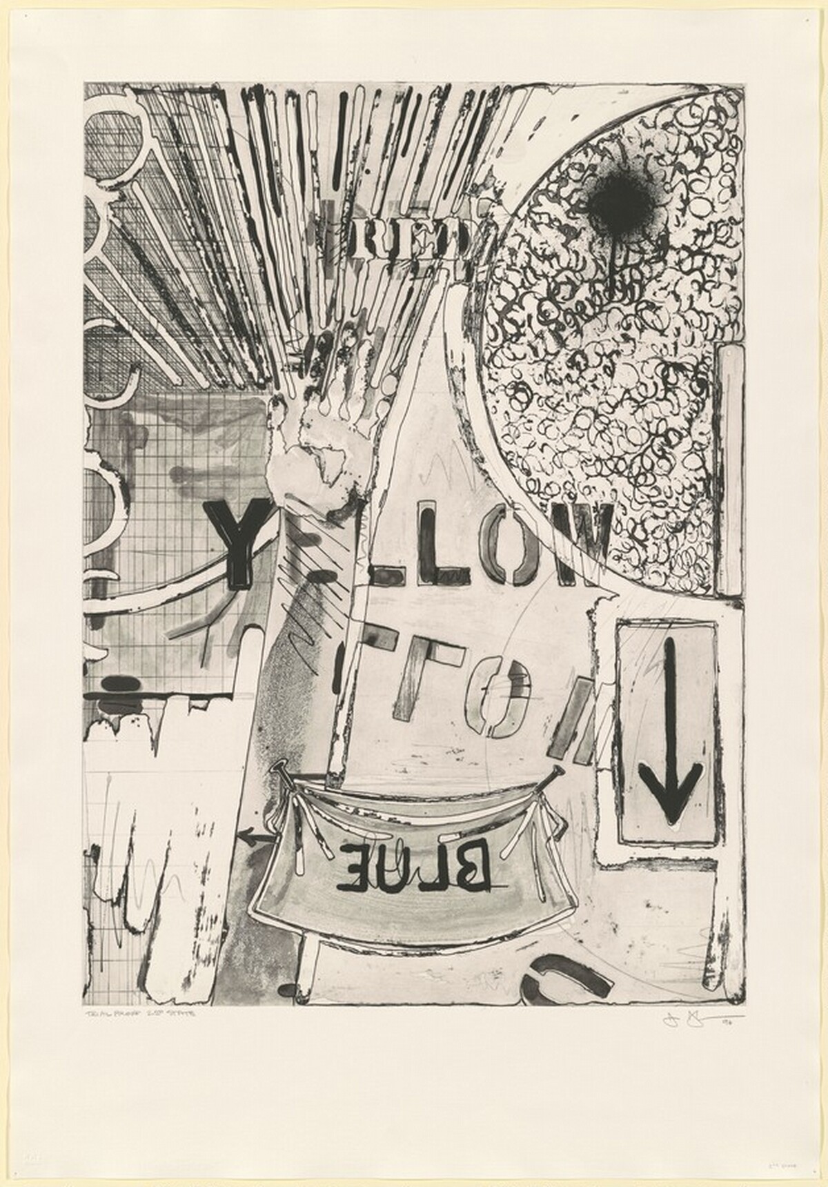 Untitled [trial proof of 2nd state] by Jasper Johns