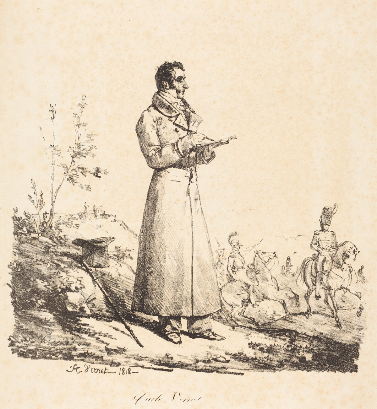 Carle Vernet, Full-Length by Horace Vernet