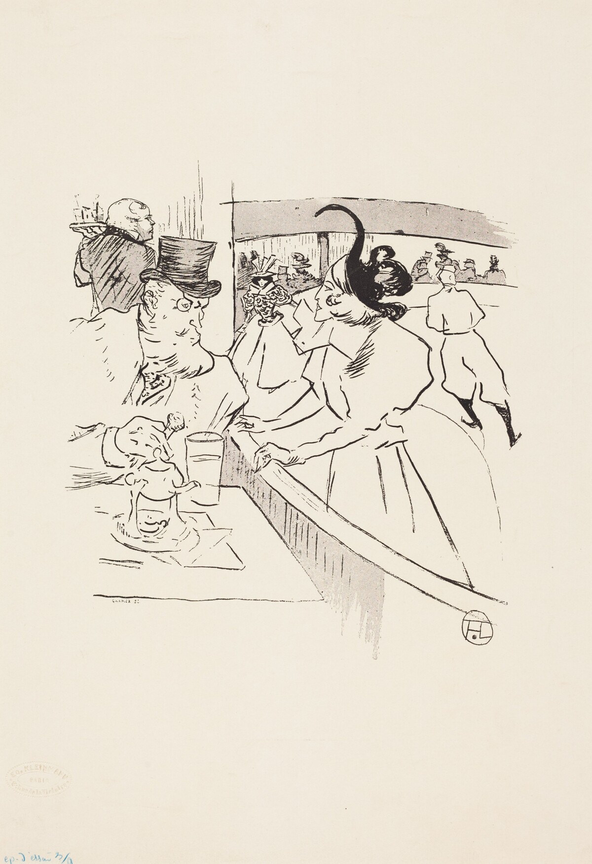 In the Skating Professional Beauty by Henri de Toulouse-Lautrec
