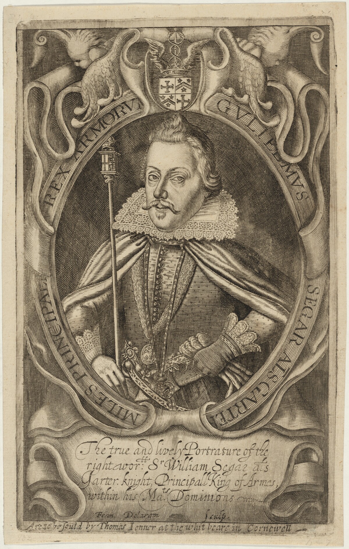 Guliemus Segar (Sir William Segar, Garter King of Arms) by Francis Delaram