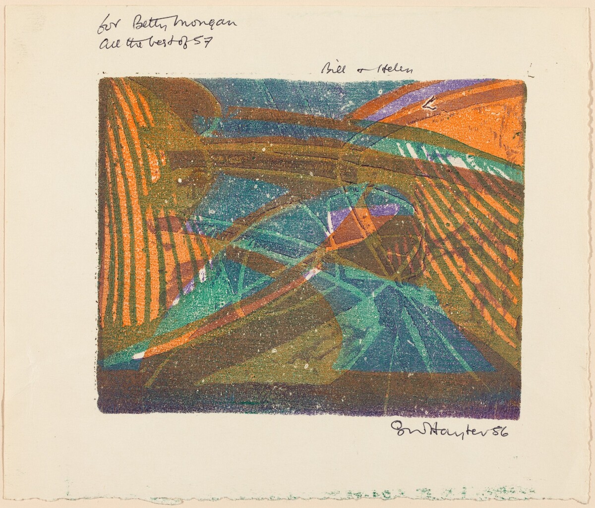 Greeting Card by Stanley William Hayter