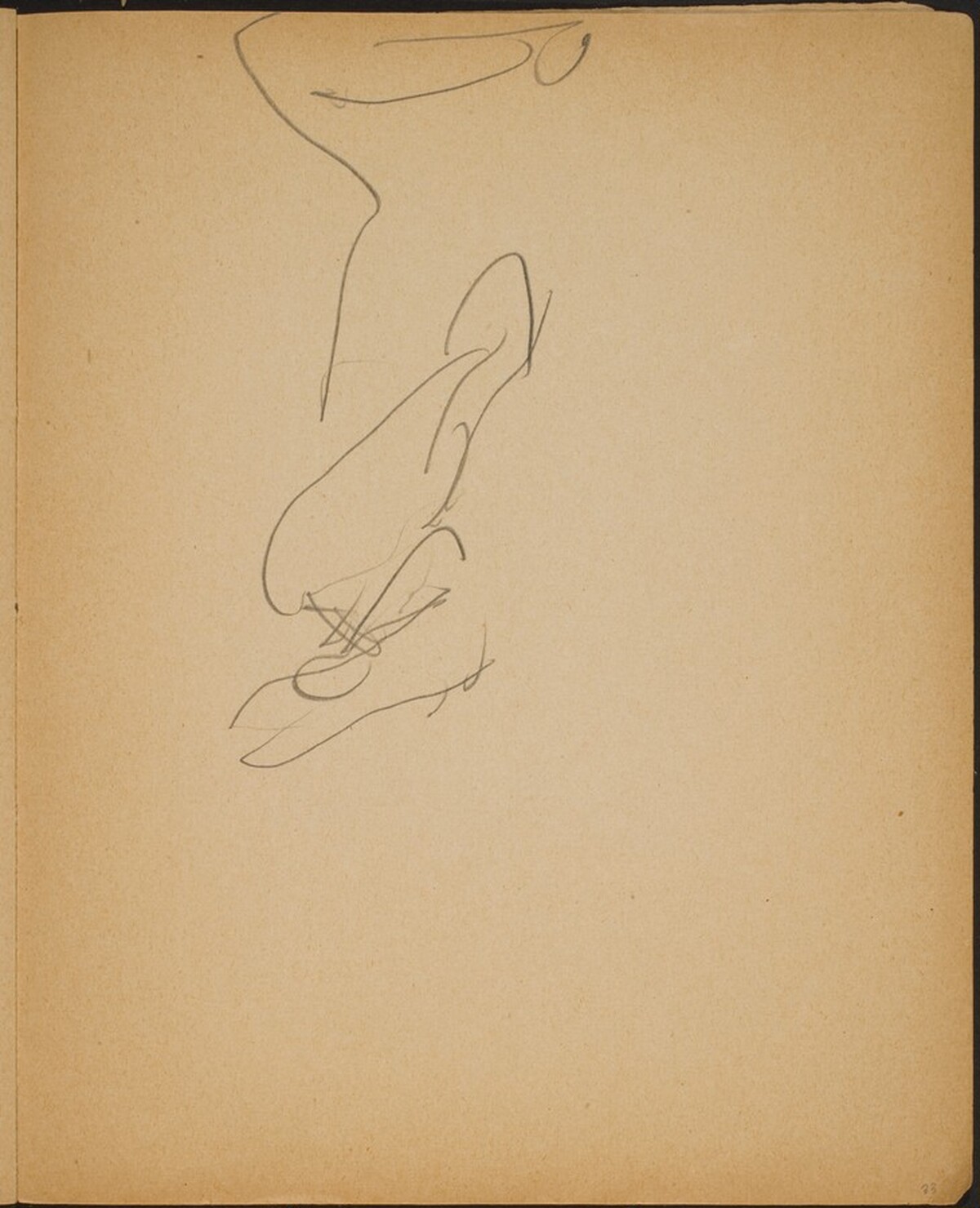 Begonnene Studie (Sketch) [p. 33] by Max Beckmann