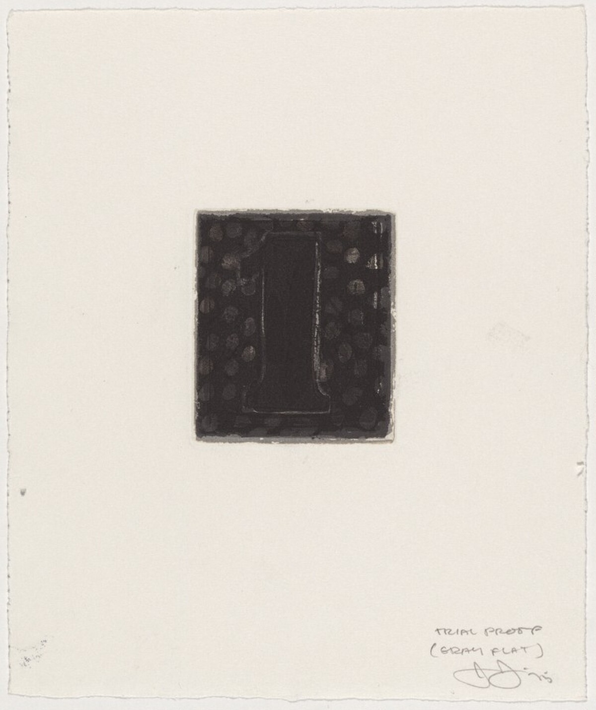 1 [trial proof] by Jasper Johns