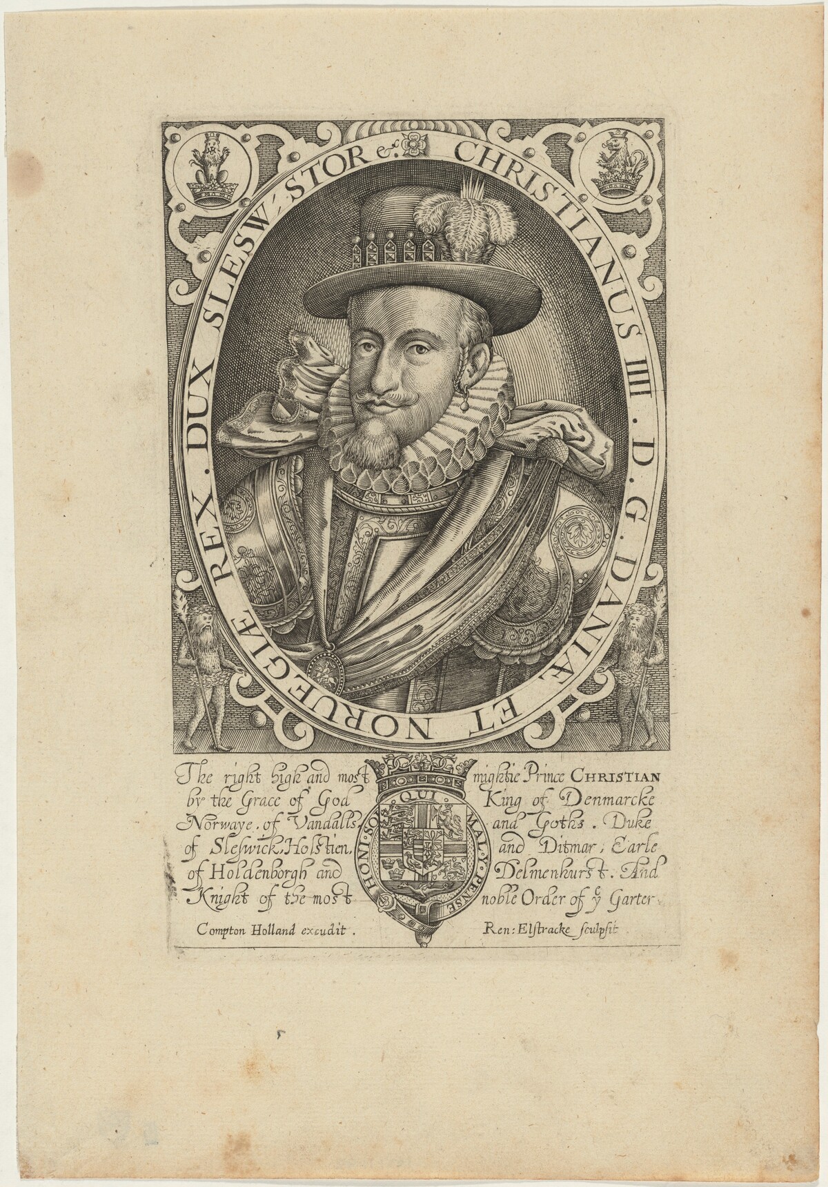 Christian IV of Denmark by Renold Elstrack