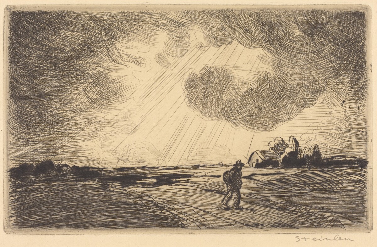 Thunder Storm (Temps d'orage) by Théophile Alexandre Steinlen